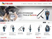 Tablet Screenshot of borescope-texim.com